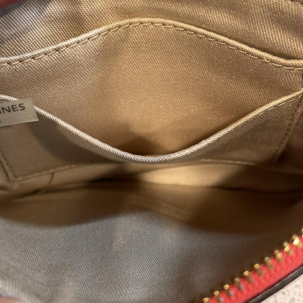 Coach Red Saffiano Leather Wristlet Clutch - Picture 7 of 8